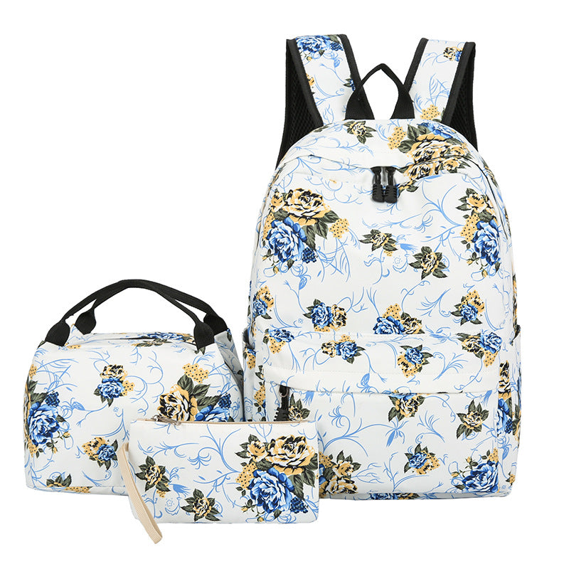 Pack Escolar Floral de 3 Piezas