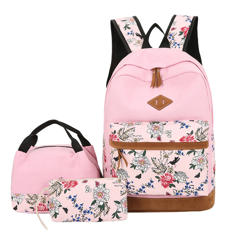 Pack Escolar Floral de 3 Piezas
