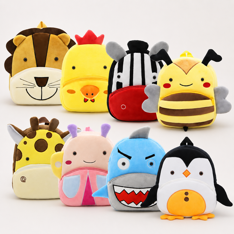 Mochila Infantil de Animales 3D