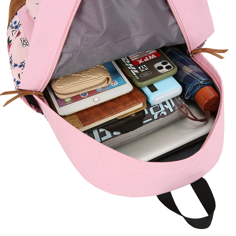 Pack Escolar Floral de 3 Piezas